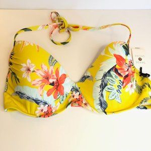 Shade & Shore Floral Padded Bikini Top